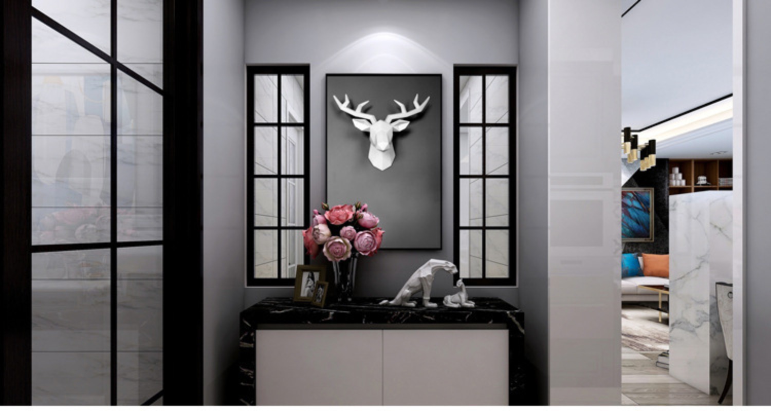 1PC Deer Head Sculpture Animal - đánh giá và giá Resin Art Sculptures