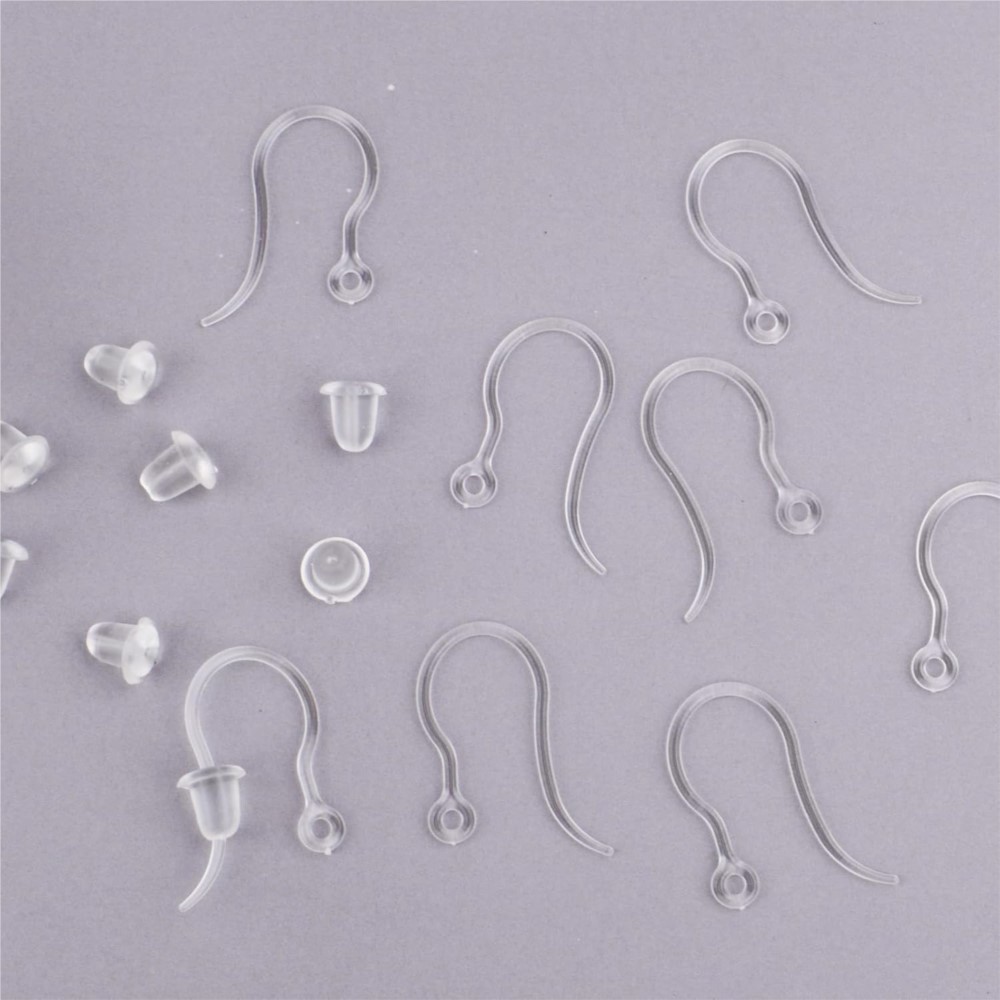 40pcs Clear Plastic Earring Ho - đánh giá và giá Resin Art Supplies Near Me