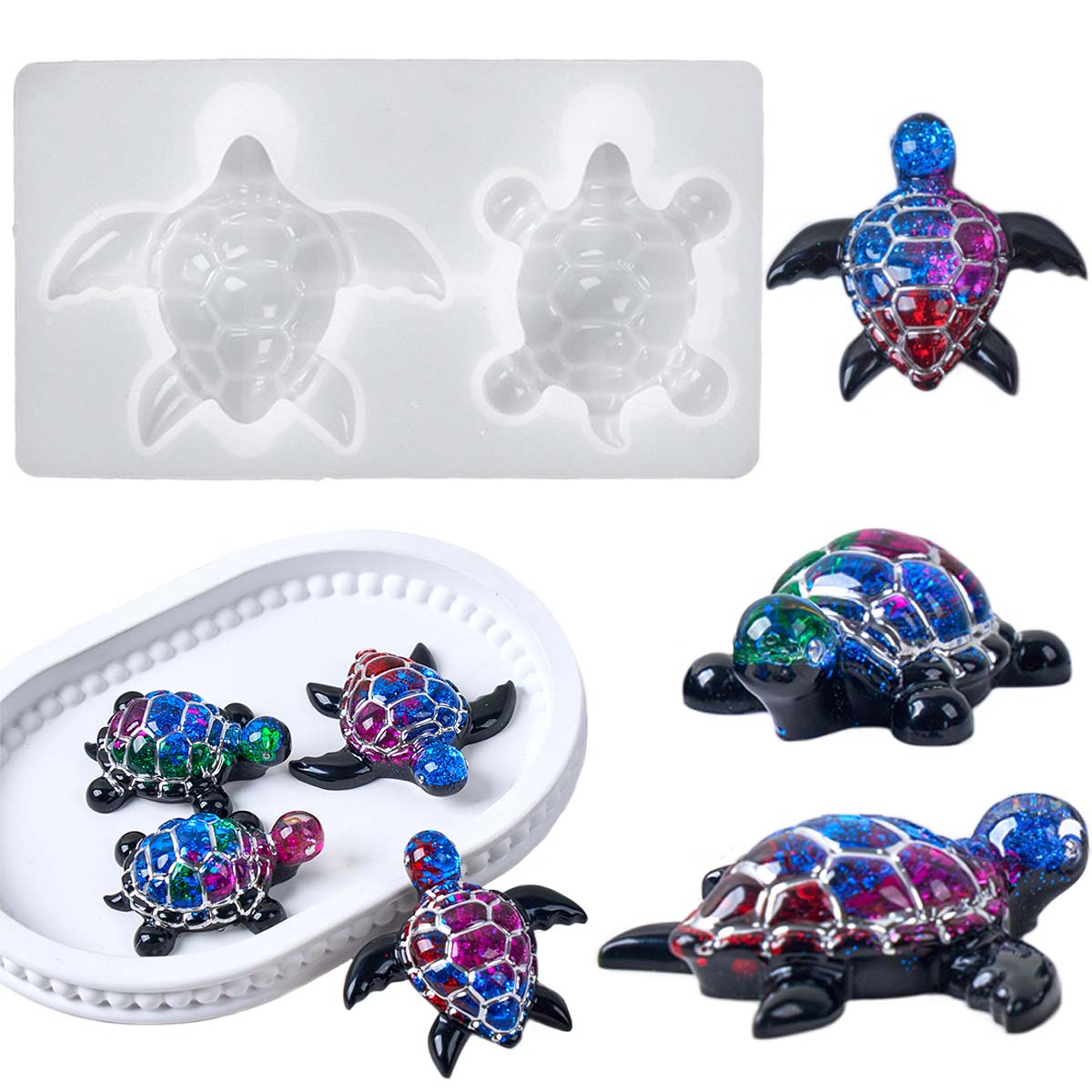 3D Sea Turtle Keychain Silicon - đánh giá và giá Resin Art Epoxy