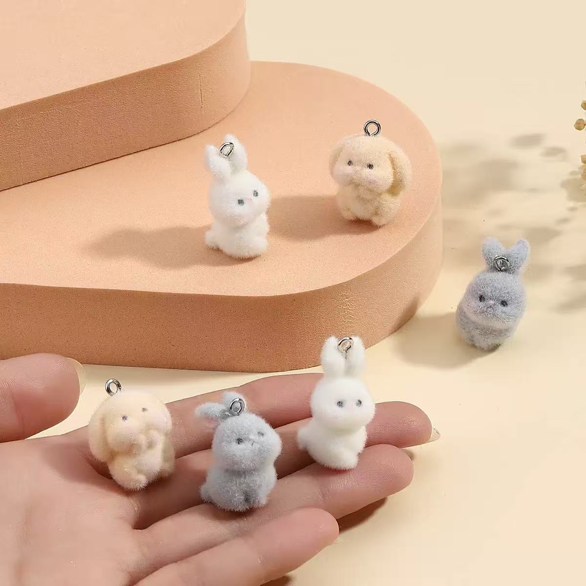 10pcs Flocking Little Rabbit R - đánh giá và giá Resin Art Supplies Near Me